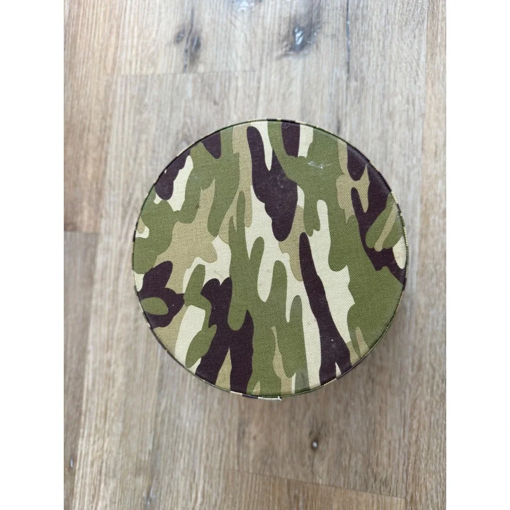 Gorpcore Camo Fabric Trick or Treat Pail Kids Green Brown Utility Military